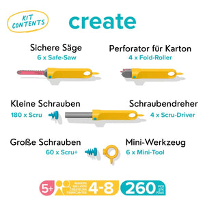 Sada nářadí pro DIY konstrukce – Create