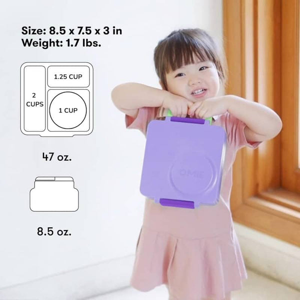 Lunchbox s termoskou OmieBox – Lilac Purple