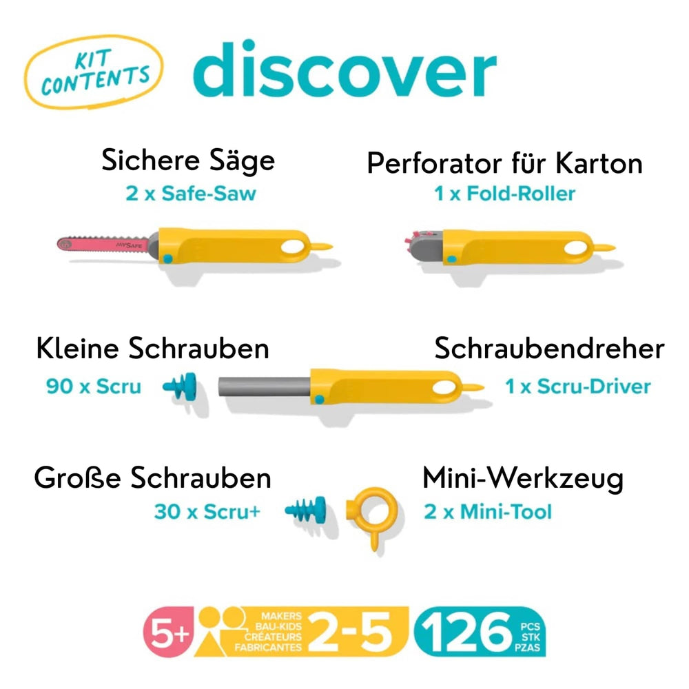 Sada nářadí pro DIY konstrukce – Discover