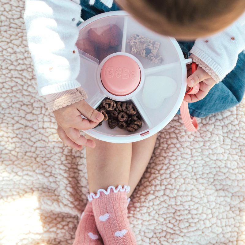 Velký svačinový box Snack Spinner – Coral Pink