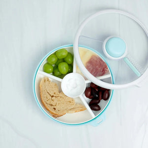 Velký svačinový box Snack Spinner – Macaron Blue