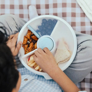Velký svačinový box Snack Spinner – Macaron Blue