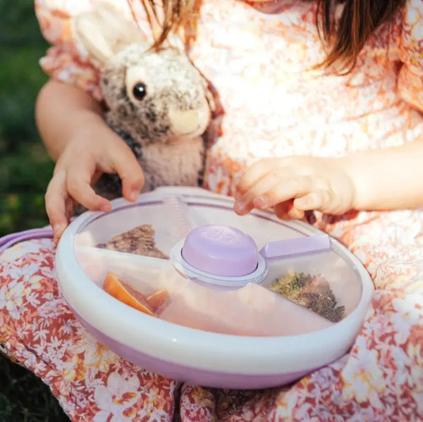 Velký svačinový box Snack Spinner – Taro Purple