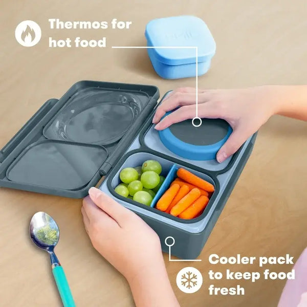 Lunchbox s termoskou OmieBox Up – Graphite