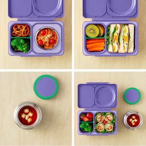 Lunchbox s termoskou OmieBox – Lilac Purple