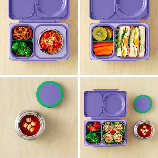 Lunchbox s termoskou OmieBox – Lilac Purple
