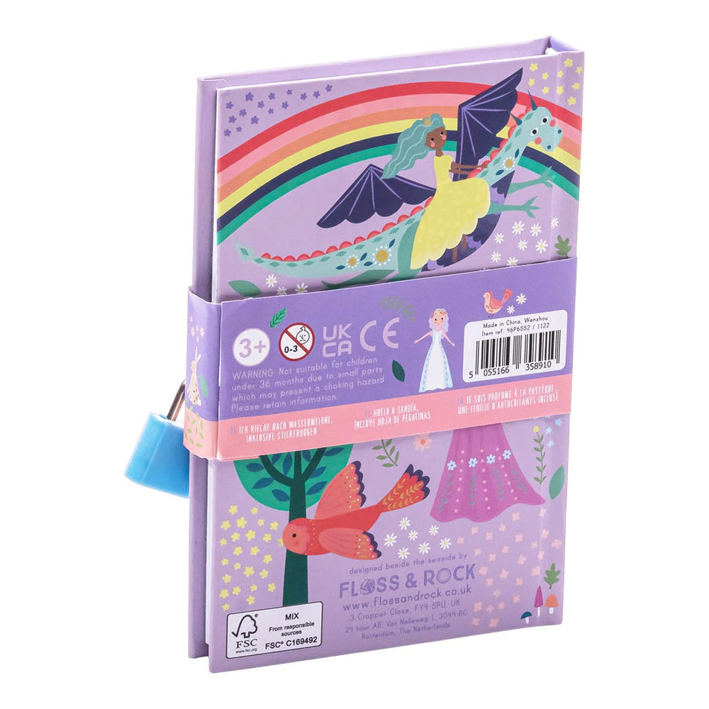 Floss&Rock Duftender Terminkalender für Kinder mit bunten Illustrationen und einem Schloss