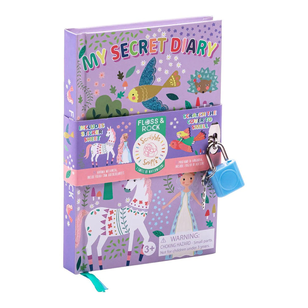 Floss&Rock Duftender Terminkalender für Kinder mit bunten Illustrationen und einem Schloss