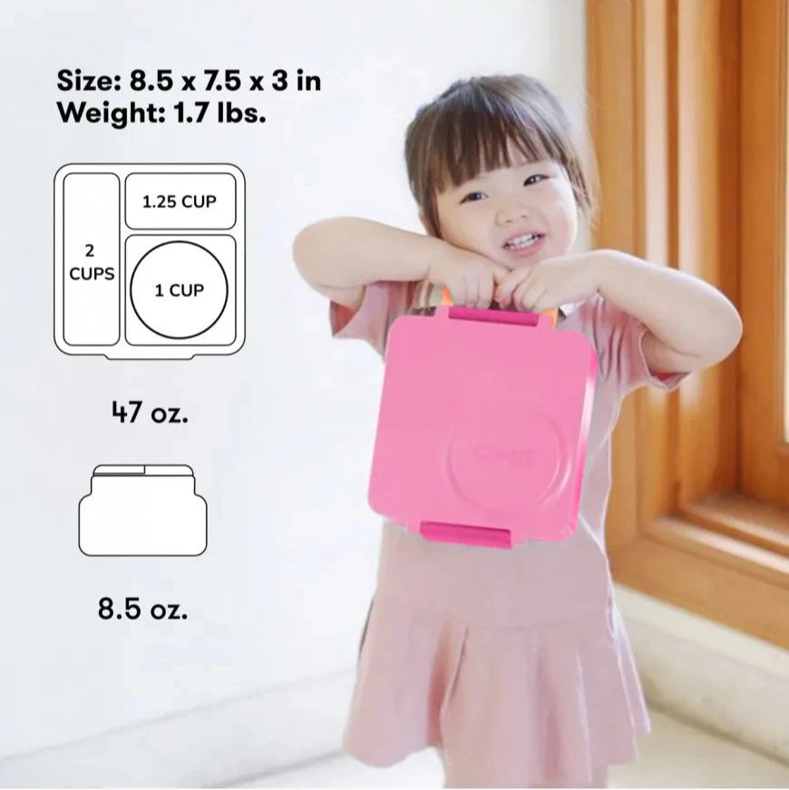 Lunchbox s termoskou OmieBox – Pixie Pink