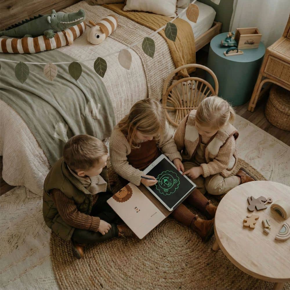 KidLupe Znikopis mit Löwenmotiv, ideal als Grafiktablett für Kinder zum kreativen Zeichnen
