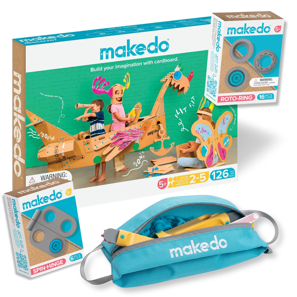 Holiday Bundle – DIY sada nářadí z kartonu se 149 díly pro kreativní stavby