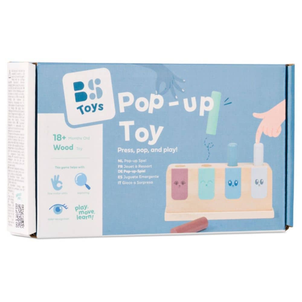 BS Toys Holz Geschicklichkeitsspiel Kinder mit bunten Holzstäben zum Stapeln und Spielen