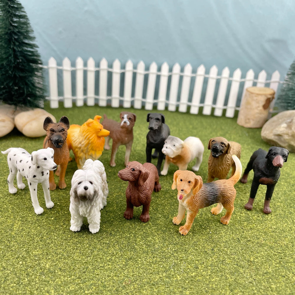 Hunde Spielfiguren Set von Safari Ltd mit 10 detailreichen Hundefiguren in verschiedenen Rassen