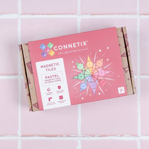 Magnetické stavebnice – pastelová geometrická sada 40 dílů