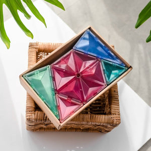 Magnetické stavebnice – pastelová geometrická sada 40 dílů