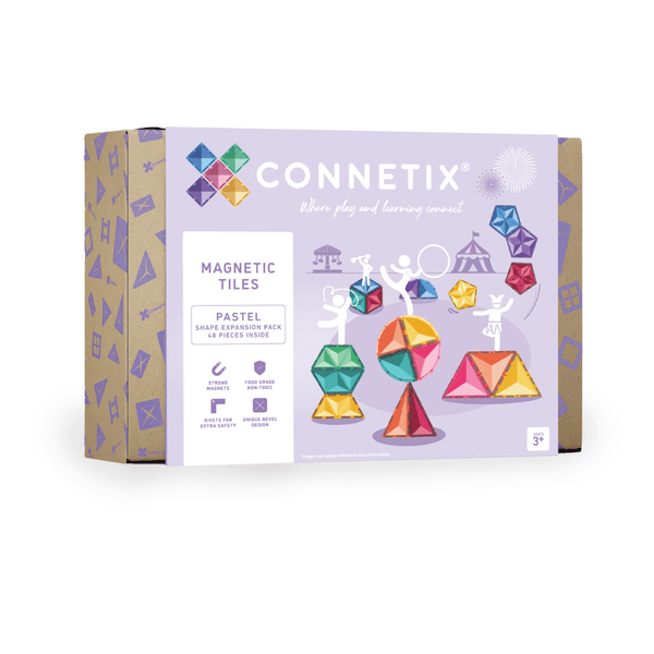 Magnetické stavebnice – pastelová Shape Expansion Pack sada 48 dílů