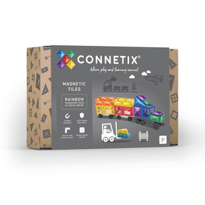 Magnetické stavebnice – Rainbow Transport sada 50 dílů