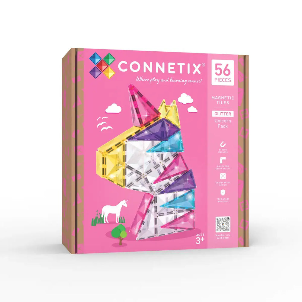 Magnetické kostky – Glitter Unicorn Pack 56 dílků