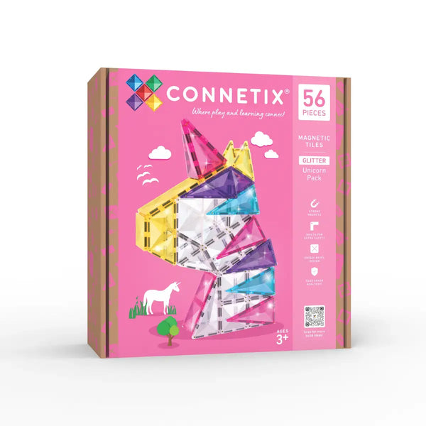Magnetické kostky – Glitter Unicorn Pack 56 dílků