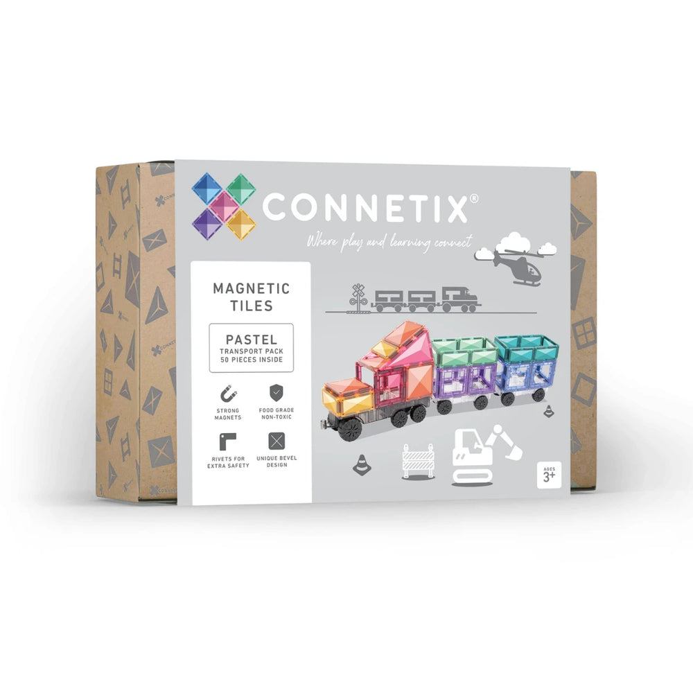 Magnetické stavebnice - pastelový Transport Pack 50 dílů