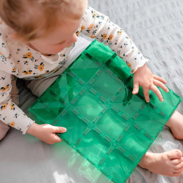Magnetické stavebnice – modro-zelená základní deska 2 díly