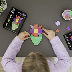 Magnetické stavebnice - PRO Build It 4 Ways Flowers Pack (21 dílů)