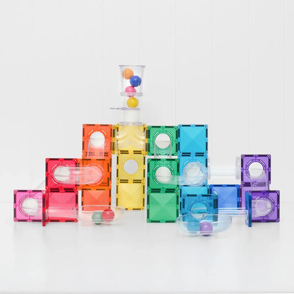 Magnetické stavebnice - Ball Run Bright Pack (114 dílů)