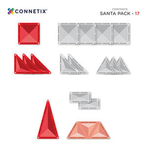 Magnetická stavebnice - Christmas Santa Pack, 17 dílů (od 3 let)