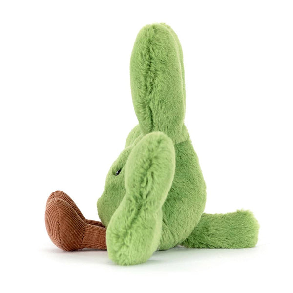 Jellycat Glücksklee Plüschspielzeug mit weichen Ohren und einem braunen Stiel