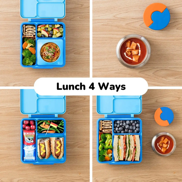 Lunchbox s termoskou OmieBox – Blue Sky
