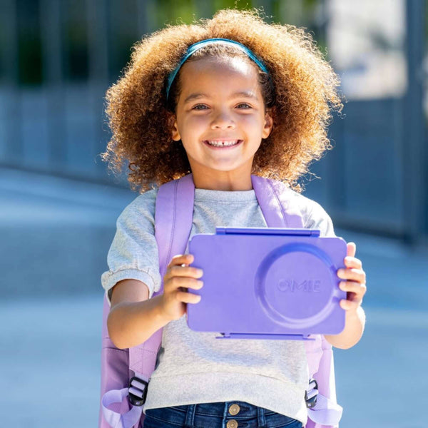 Lunchbox s termoskou OmieBox Up – Galaxy Purple