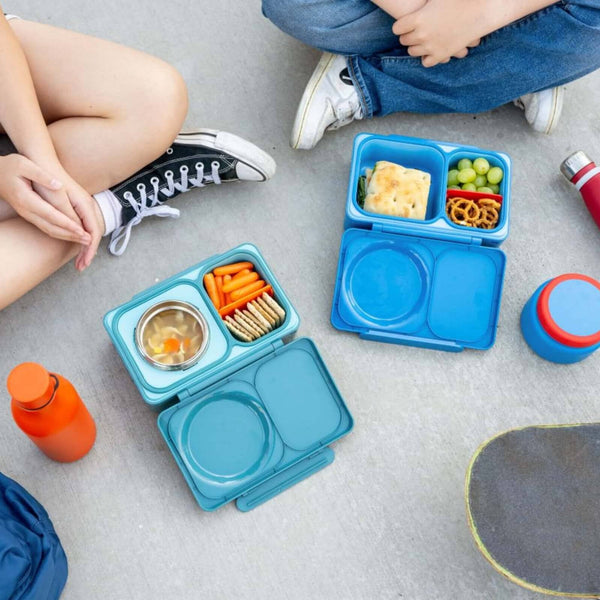 Lunchbox s termoskou OmieBox Up – Cosmic Blue