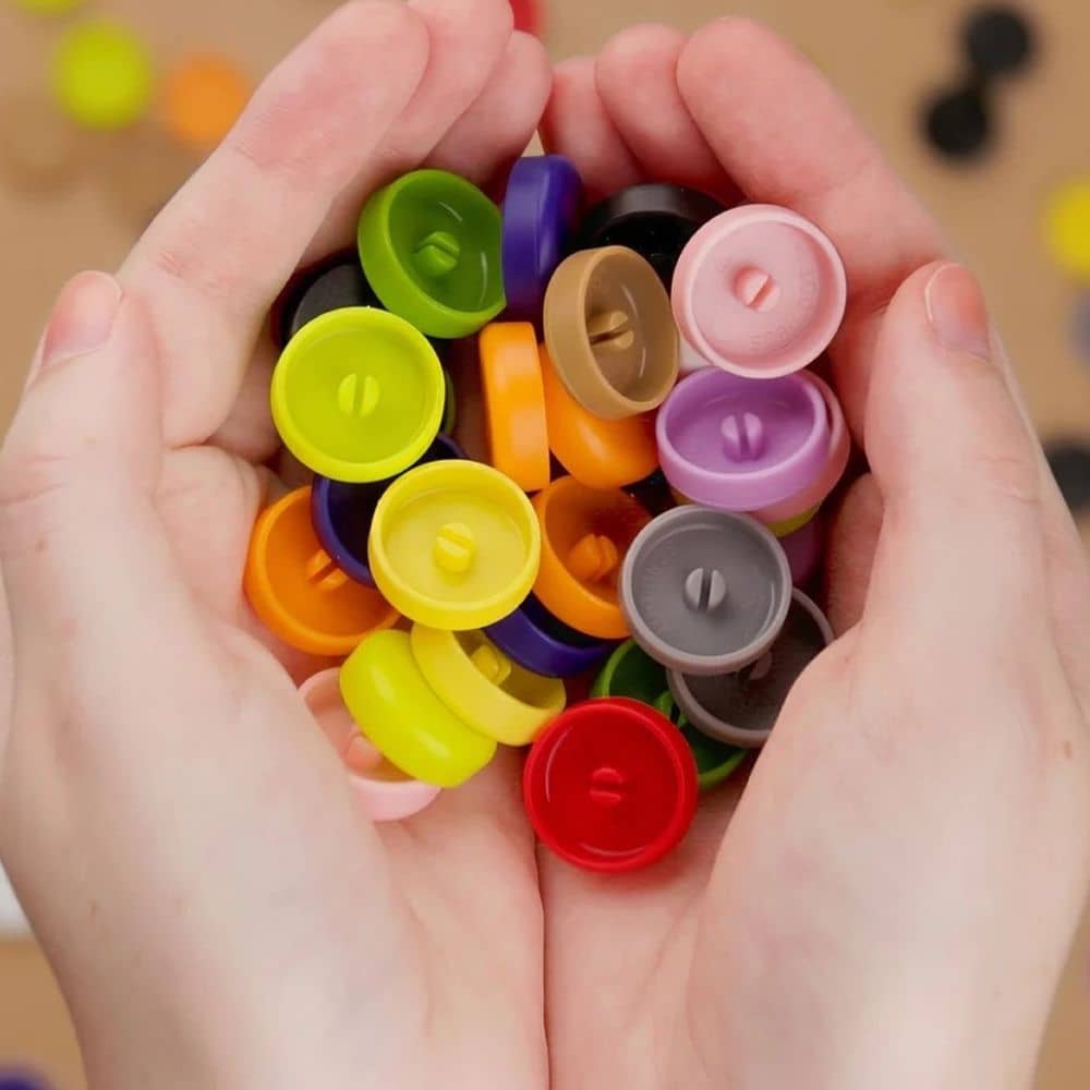 Makedo Scru-Dot Time Machine Set mit 36 Stück für kreatives Basteln und Spielspaß