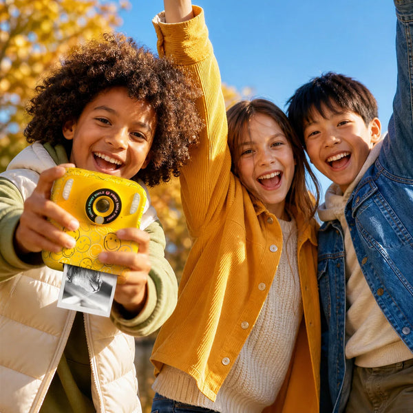 Dětský fotoaparát s okamžitým tiskem - PixiPrint Smiley World, růžová (od 3 let)