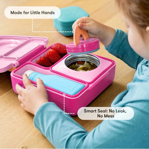 Lunchbox s termoskou OmieBox – Pixie Pink