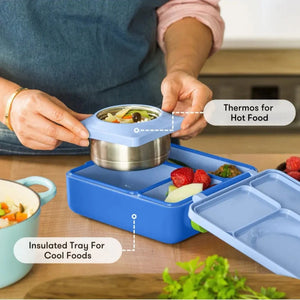 Lunchbox s termoskou OmieBox – Sea Blue