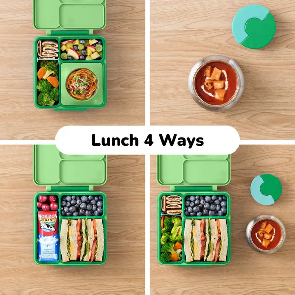 Lunchbox s termoskou OmieBox – Jablečná zelená