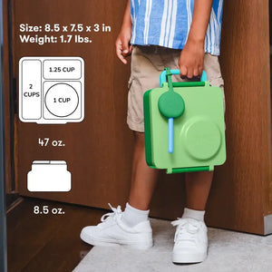 Lunchbox s termoskou OmieBox – Jablečná zelená