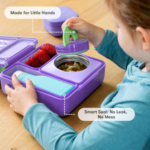 Lunchbox s termoskou OmieBox – Lilac Purple