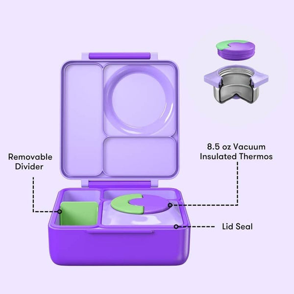 Lunchbox s termoskou OmieBox – Lilac Purple