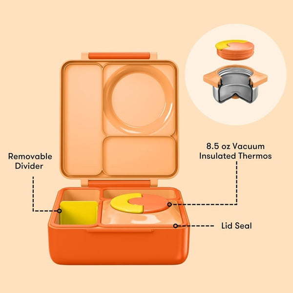 Lunchbox s termoskou OmieBox – Poppy Orange