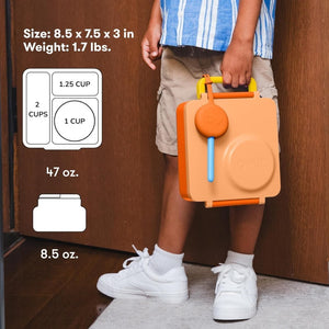 Lunchbox s termoskou OmieBox – Poppy Orange