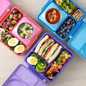 Lunchbox s termoskou OmieBox – Purple Plum