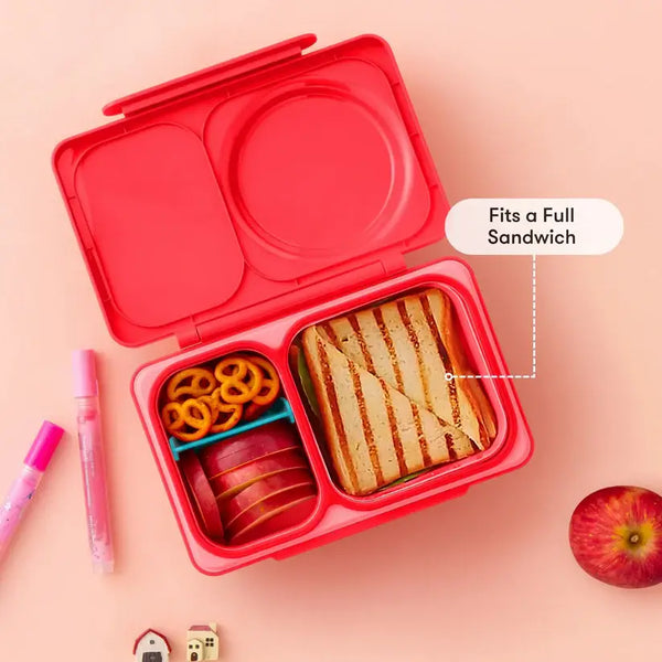 Lunchbox s termoskou OmieBox Up – Cherry Pink