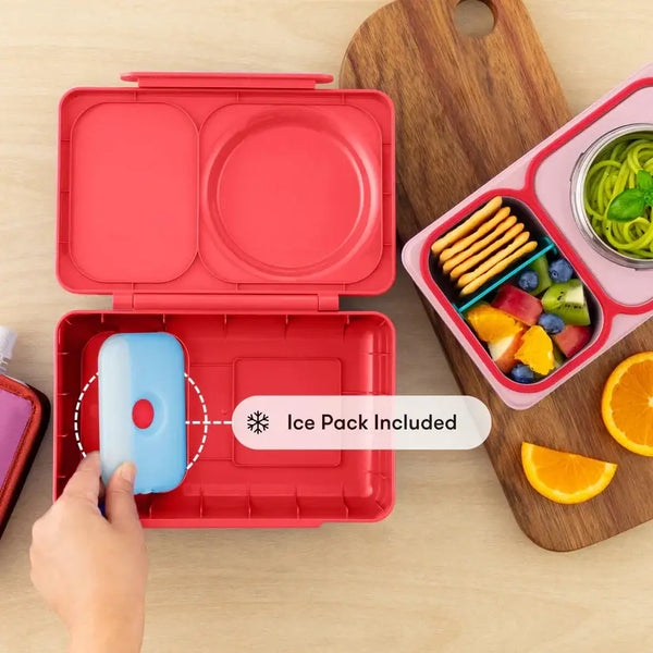 Lunchbox s termoskou OmieBox Up – Cherry Pink