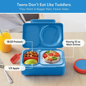 Lunchbox s termoskou OmieBox Up – Cosmic Blue