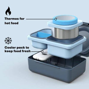 Lunchbox s termoskou OmieBox Up – Graphite