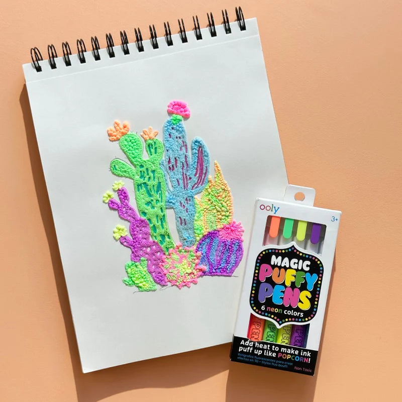 Sada 3D popisovačů Magic Puffy – neonové barvy