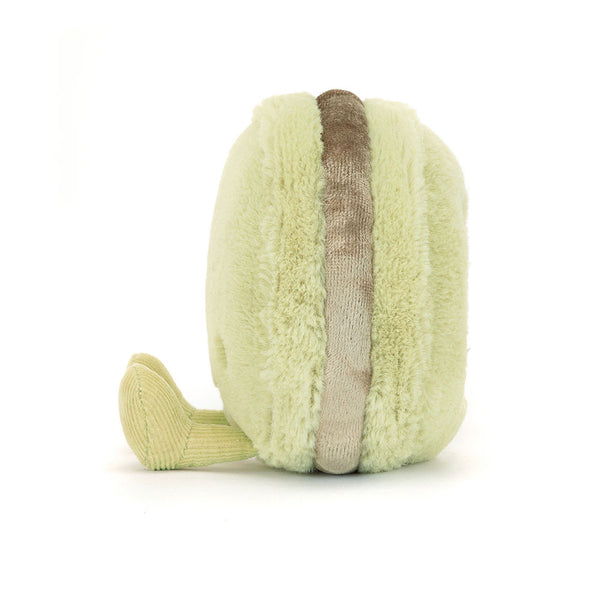Plüsch Happy Macaroon Pistazie Max 12 cm von Jellycat weiches Kuscheltier in Pastellgrün