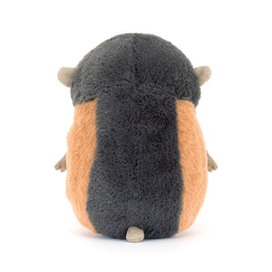 Jellycat Plüsch Norweger Leming 15 cm Kuscheltier von hinten mit weichem Fell in Grau und Braun